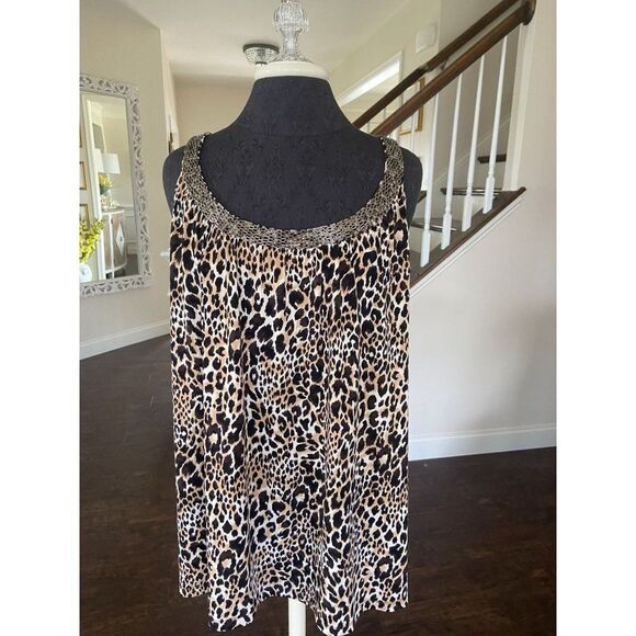 Lane Bryant Leopard Print Tank (18/20W) - Picture 1 of 7